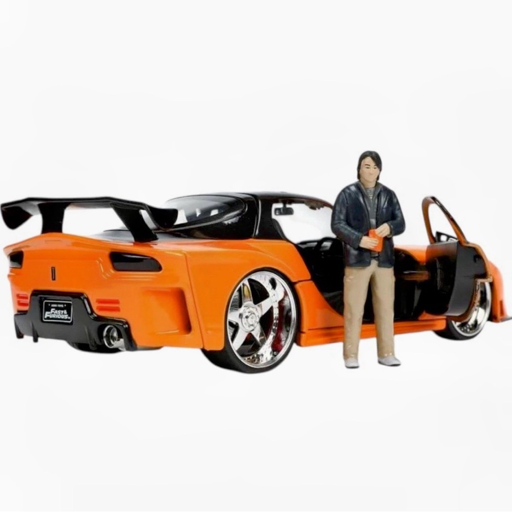 Fast & Furious Han 1995 Mazda RX-7 Widebody Jada Diecast 1:24 Car & Figure - Picture 8 of 15